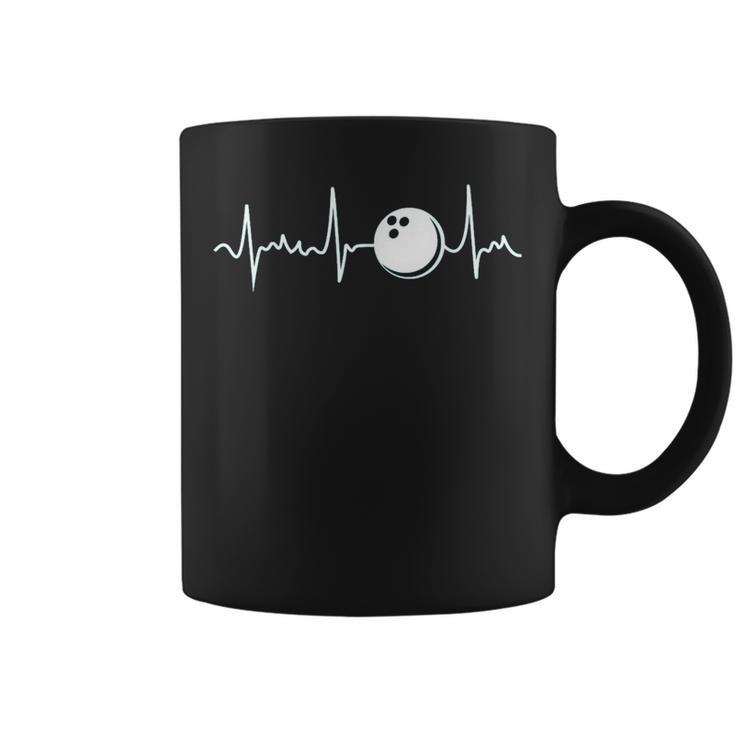 Bowling Heartbeat Bowling Coffee Mug