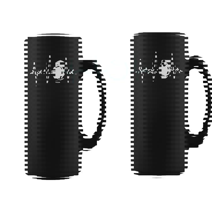 Bowling Heartbeat Bowling Coffee Mug