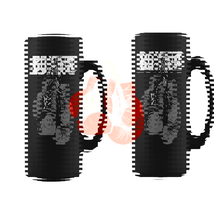 Boxeo Diseño Guantes De Boxeo Artista Marcial Taza de café