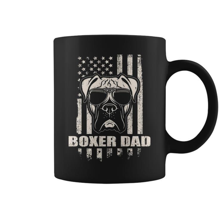 Boxer Dad Cool Vintage Retro Proud American Coffee Mug