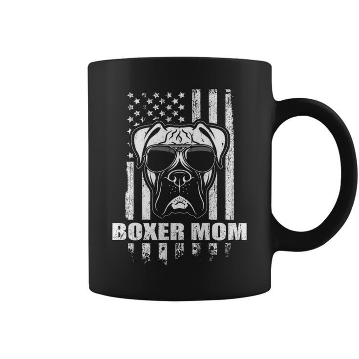 Boxer Mom Cool Vintage Retro Proud American Coffee Mug
