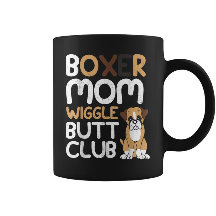 Boxer Mom Wiggle Butt Club Boxer Dog Coffee Mug