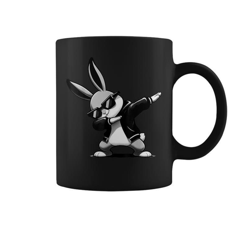 Boy Kid Easter Day Dabbing Bunny Rabbit Hip Hop Easter Baket Coffee Mug