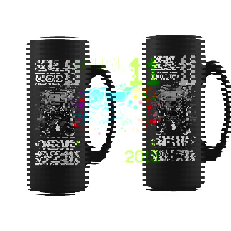Boy Level 11 -Ideojuego Desbloqueado Para Cumpleaños Número 11 Taza de café