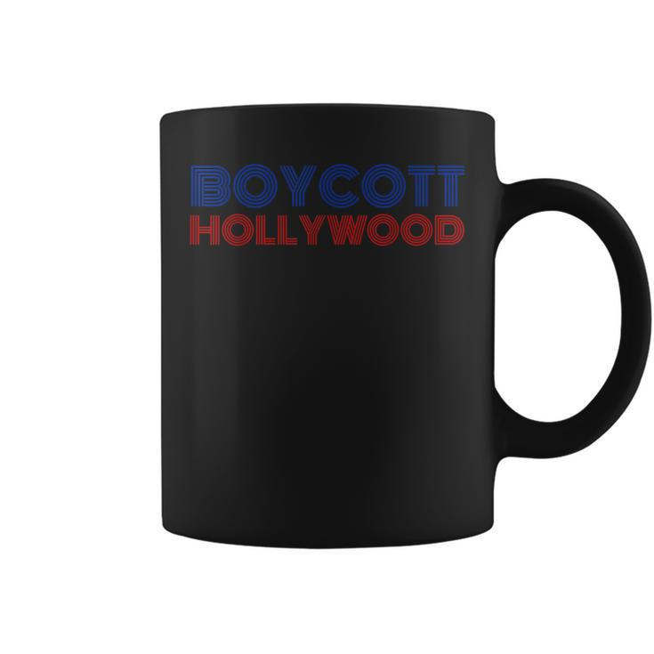 Boycott Hollywood Anti Snowflake Pro Trump America Coffee Mug