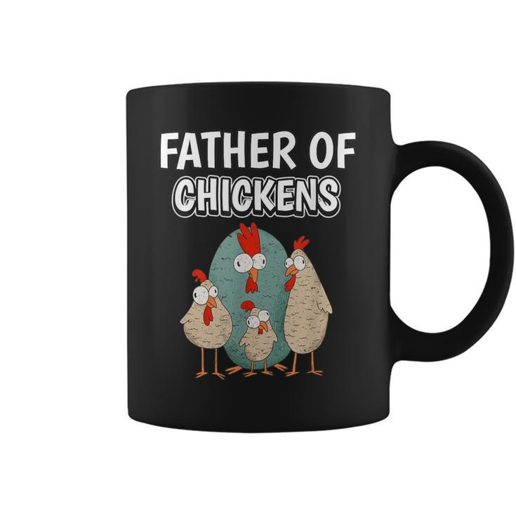 Boys Hen Dad Father's Day Father Of Chickens Coffee Mug