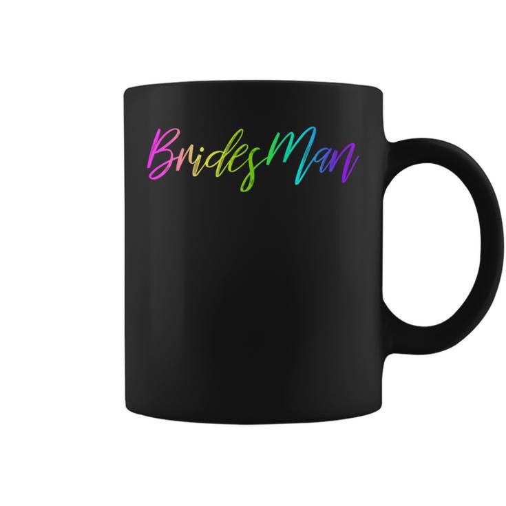 Bridesman Proposal Gay Bachelorette Party Wedding Coffee Mug