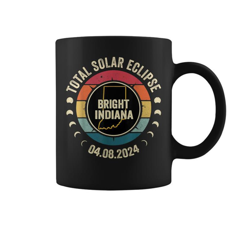 Bright Indiana Total Solar Eclipse 2024 Coffee Mug