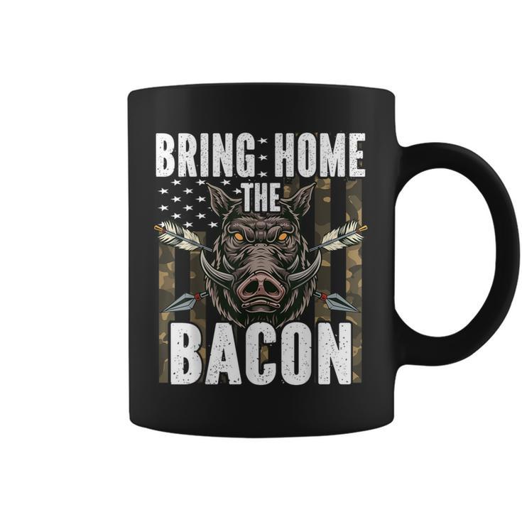 Bring Home The Bacon Hog Hunting Boar Wild Pig Hunter Coffee Mug