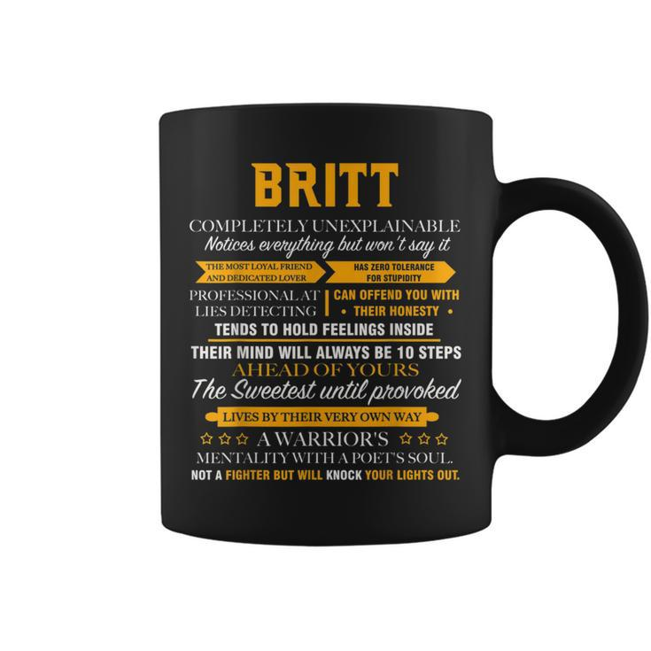 Britt Completely Unexplainable Name Father's Day 7 Coffee Mug