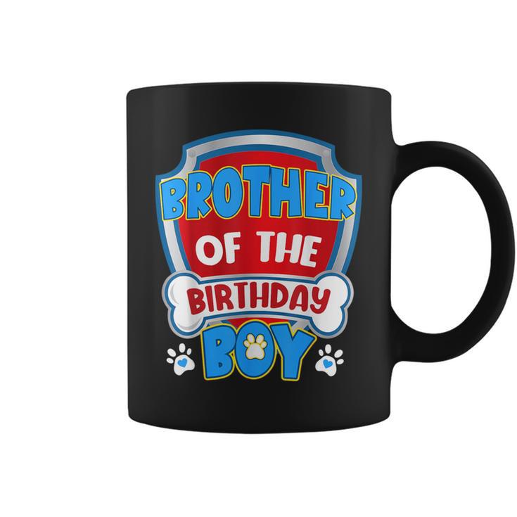 Brother Of The Birthday Boy Dog Paw Family Matching Coffee Mug