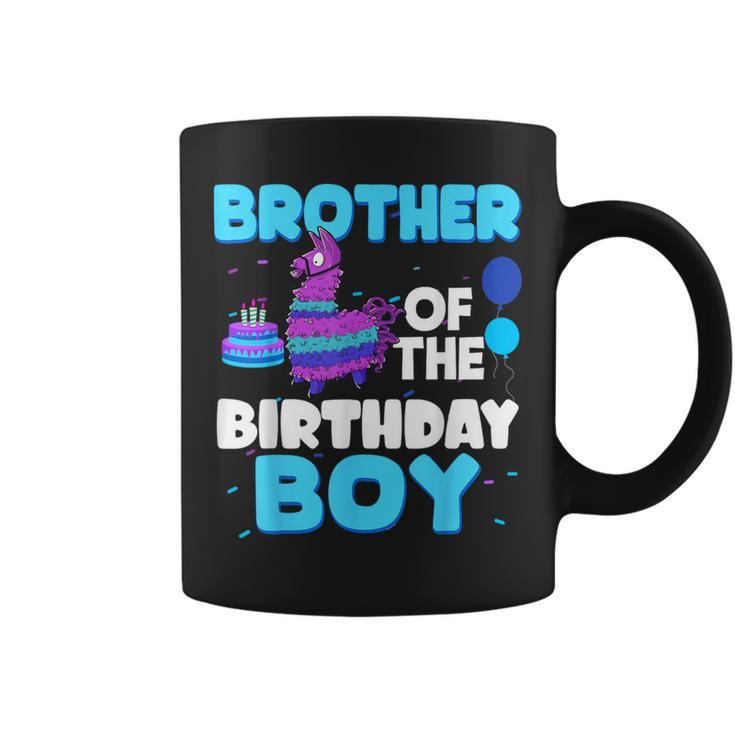 Brother Of The Birthday Boy Llama Family Party Decorations Coffee Mug