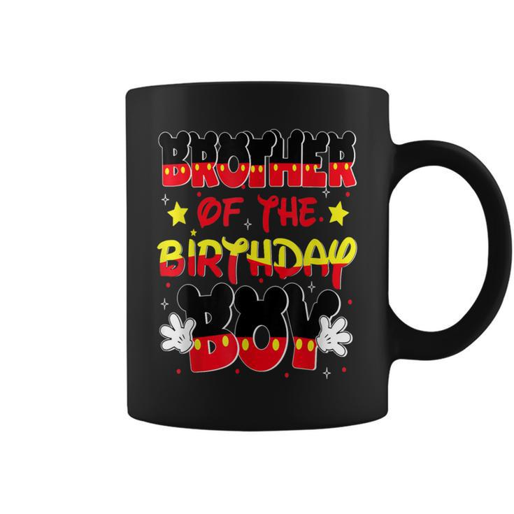 Brother Of The Birthday Boy Mouse Family Matching Coffee Mug