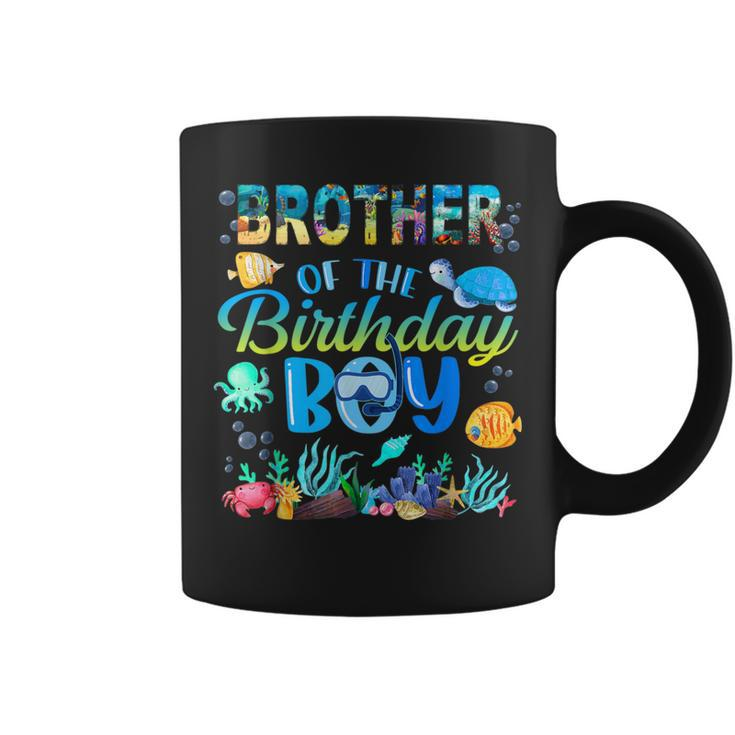 Brother Of The Birthday Boy Sea Fish Ocean Animals Aquarium Coffee Mug