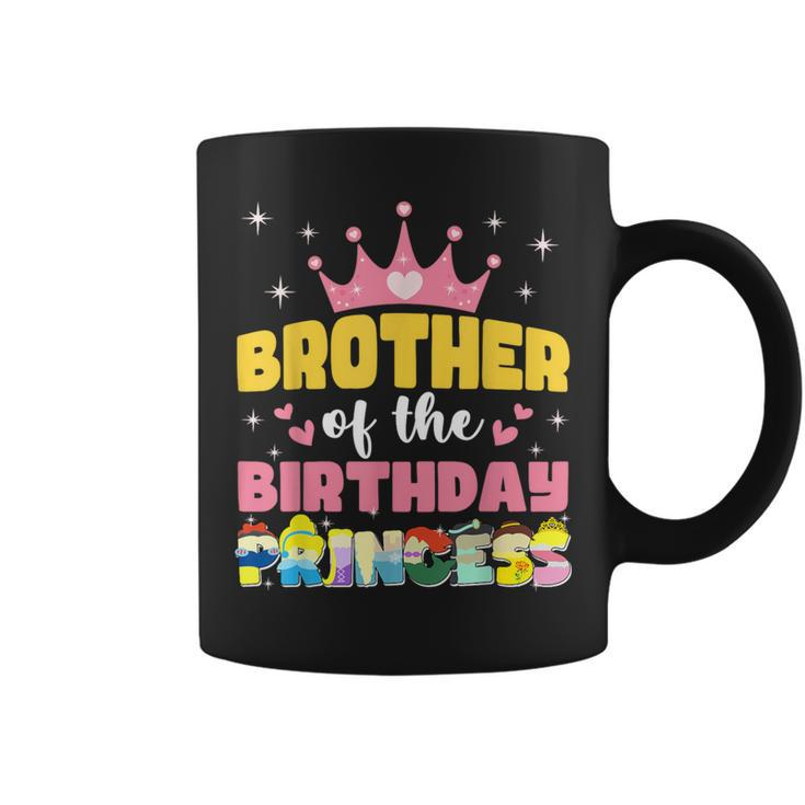 Brother Of The Birthday Princess Girl Matching Family Coffee Mug