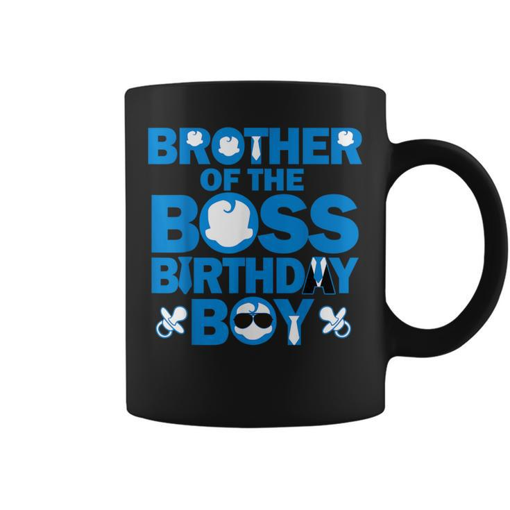 Brother Of The Boss Birthday Boy Baby Family Party Decor Coffee Mug