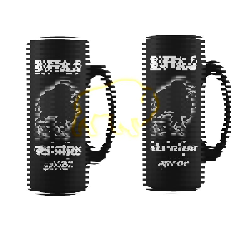 Buffalo Eclipse Outline April 8 2024 Total Eclipse Buffalo Coffee Mug