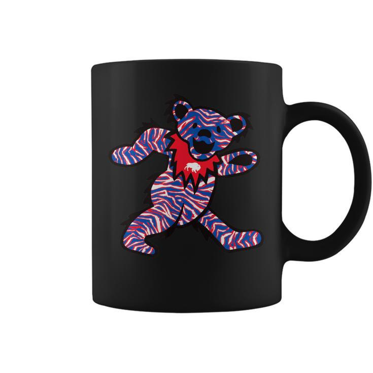 Buffalo Ny Crazy Striped Dancing Football Fan Bear 716 Bflo Coffee Mug
