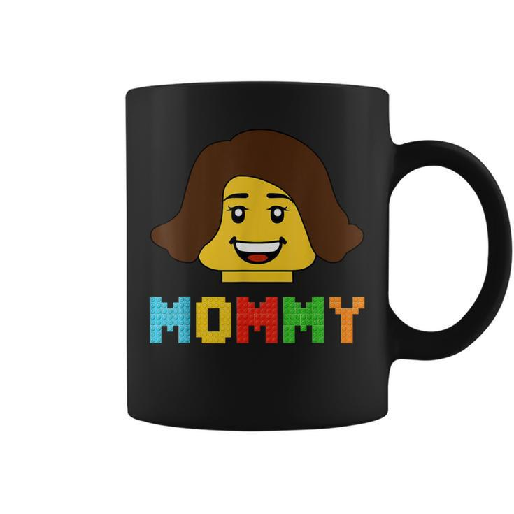 Building Bricks Blocks Mommy Master Builder Family Matching Coffee Mug