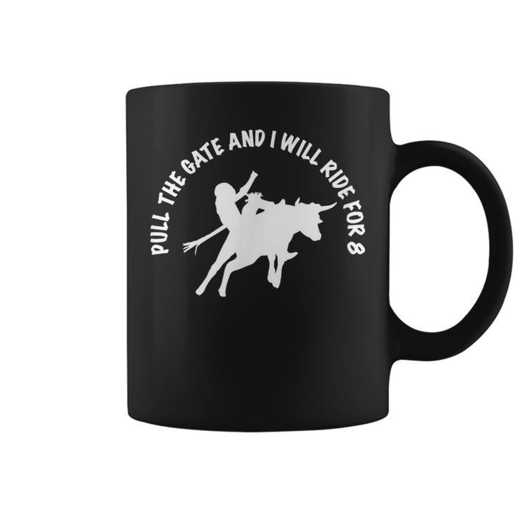 Bull Riding Jr Bull Rider Pull The Gate Ride For 8 Coffee Mug