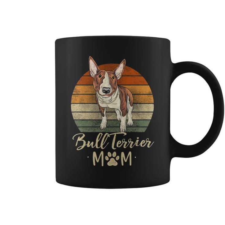 Bull Terrier Mom Retro Bull Terrier Lover Dog Mama Coffee Mug
