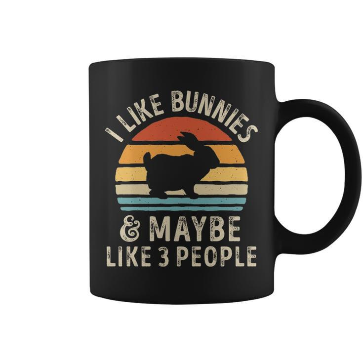 I Like Bunnies And Maybe Like 3 People Bunny Rabbit Lover Coffee Mug