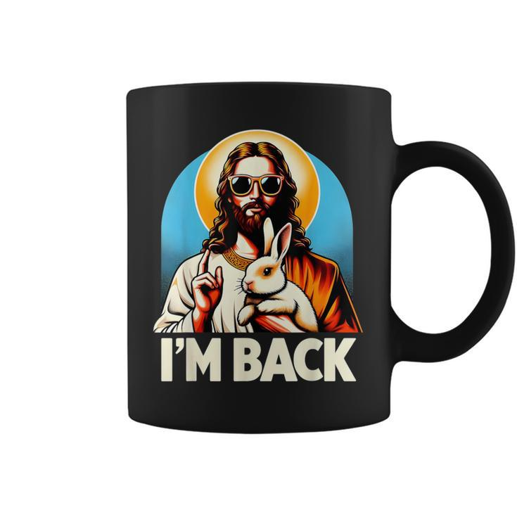 Bunny Christian Jesus Guess Who's Back Happy Easter Day Coffee Mug