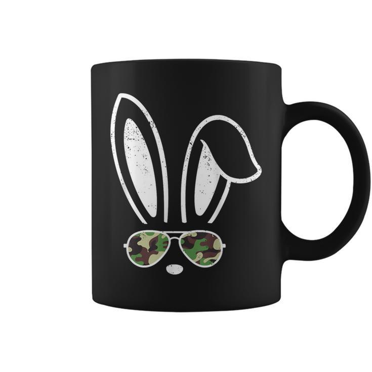 Bunny Ears Retro Sunglasses Easter Camo Camouflage Coffee Mug