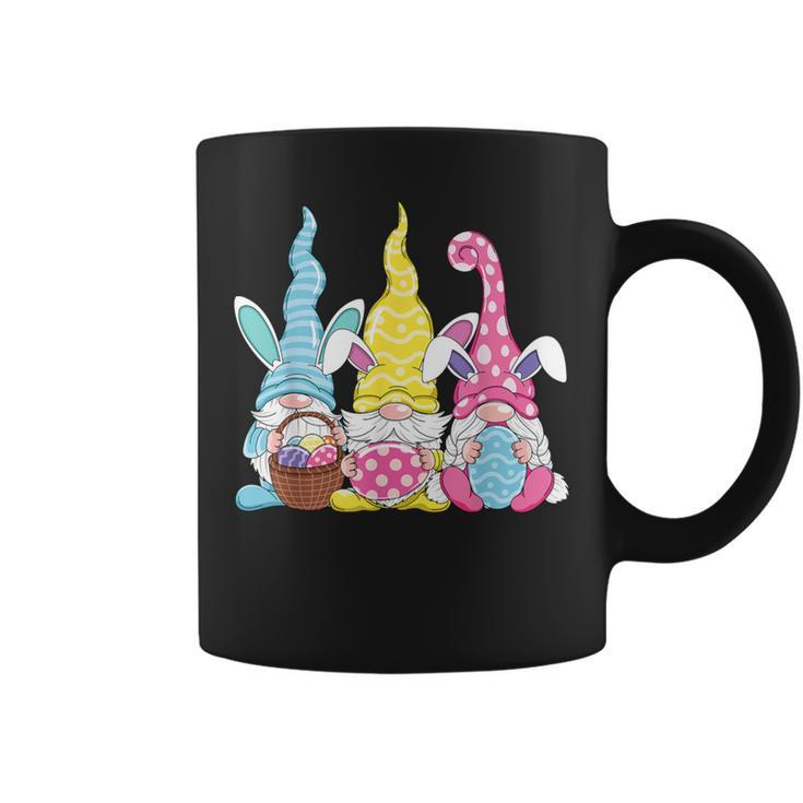 Bunny Rabbit Spring Gnome Easter Holding Egg Happy Easter Coffee Mug