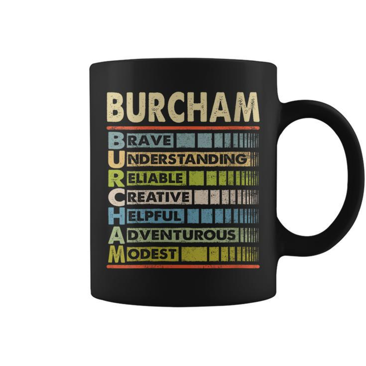 Burcham Family Name Last Name Burcham Coffee Mug