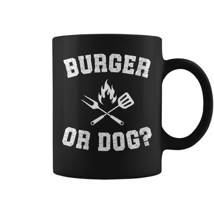 Burger Or Dog Grilling Master Grill Hot Dog Dad Joke Coffee Mug