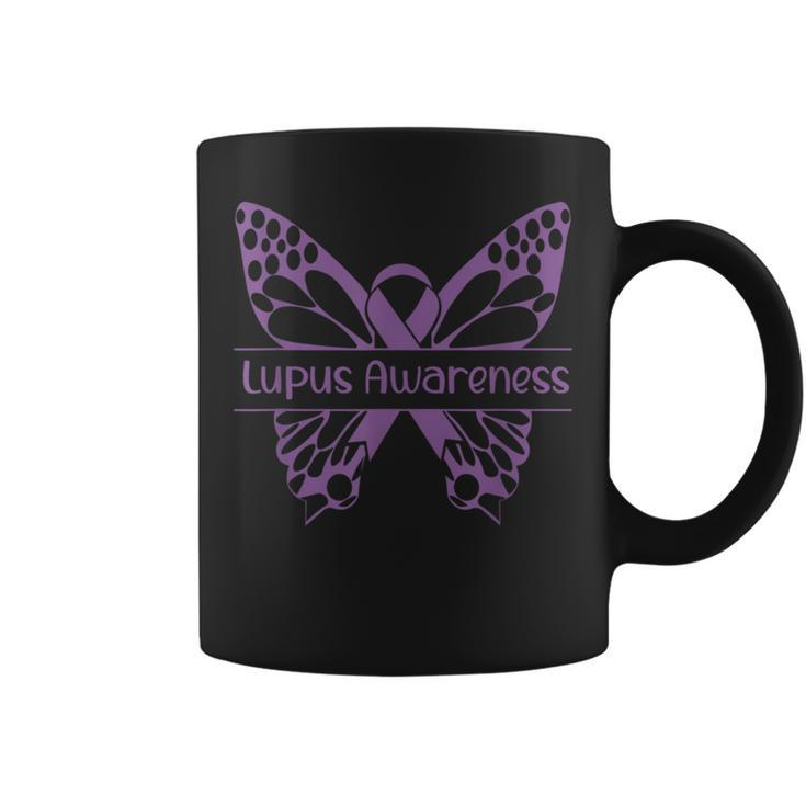 Butterfly Lupus Awareness Month Family Support Wear Matching Coffee Mug