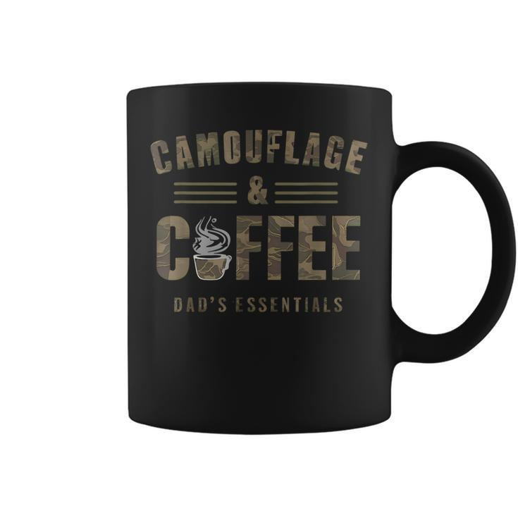 Camo & Coffee Dad's Essentials Fathers Day Present Coffee Mug