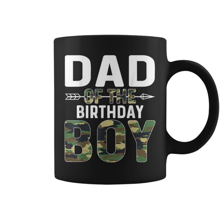 Camouflage Dad Of The Birthday Boy Coffee Mug
