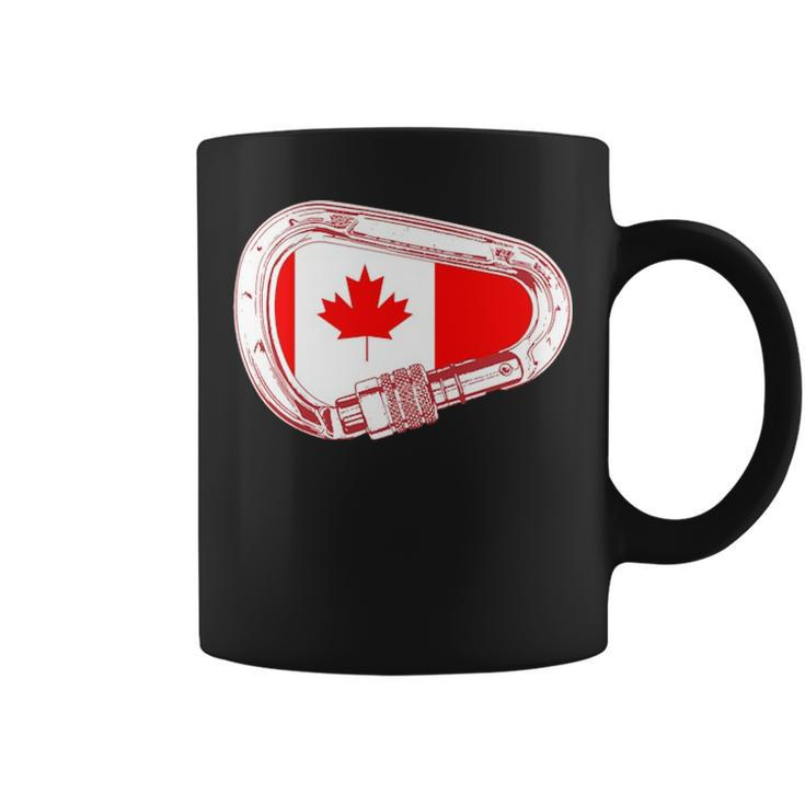 Canada Flag Climbing Carabiner Coffee Mug
