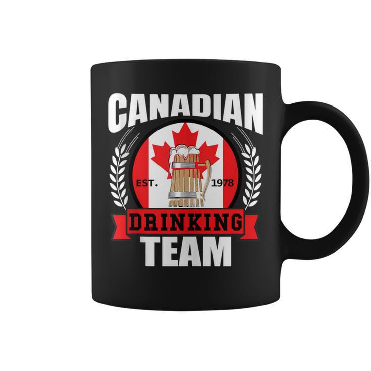 Canadian Drinking Team Canada Flag Beer Party Coffee Mug