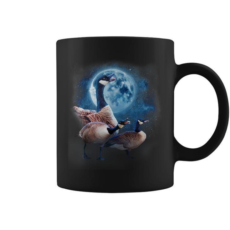 Canadian Goose Howling At The Moon Silly Goose Coffee Mug