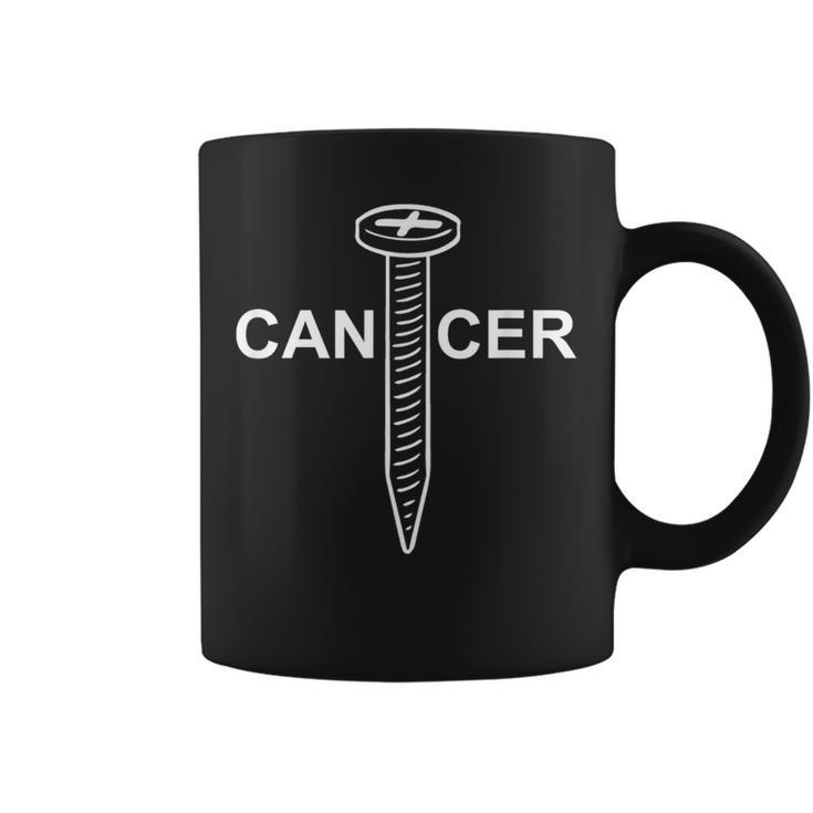 Cancer Awareness Screw Cancer Womens Coffee Mug