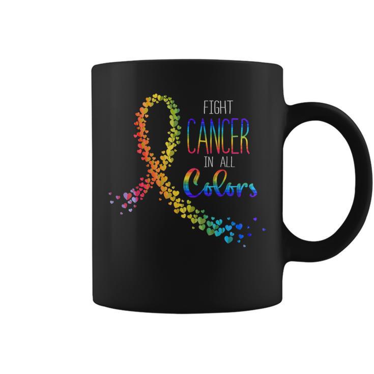 Cancer Sucks In Every Color Fighter Fight Support The Cancer Coffee Mug