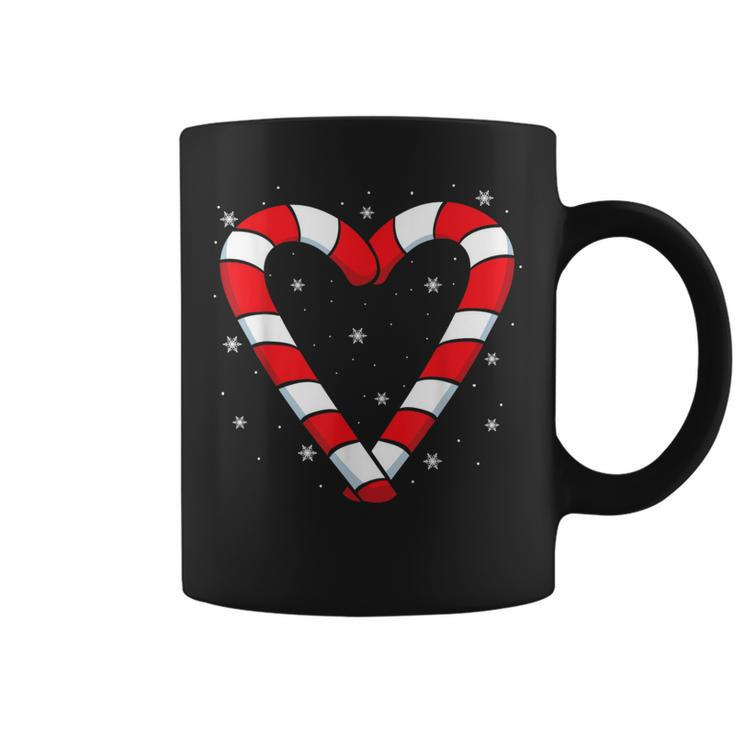 Candy Cane Hearts Christmas Xmas Holidays Santa Coffee Mug