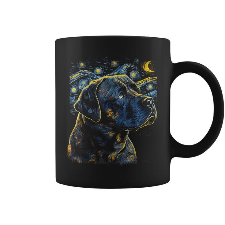 Cane Corso Dog Starry Night Dogs Lover Graphic Coffee Mug