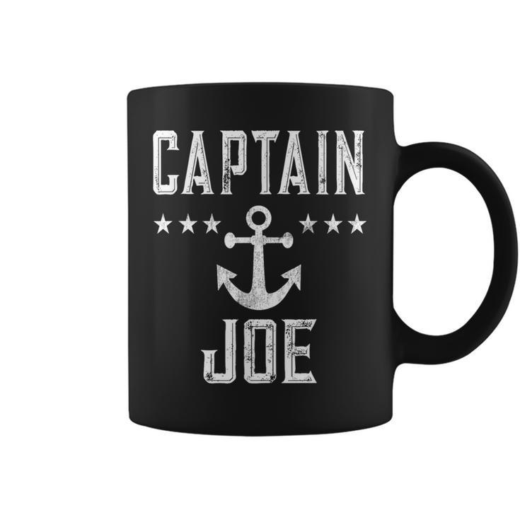 Captain Joe Retro Personalized Nautical Boating Lover Coffee Mug