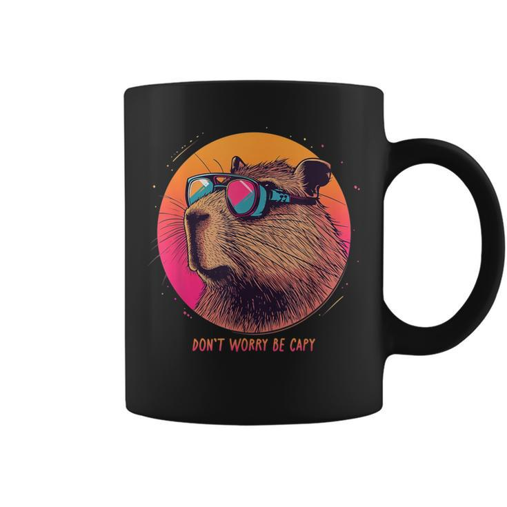 Capybara Dont Worry Be Capy Cute Be Happy Capybara Coffee Mug