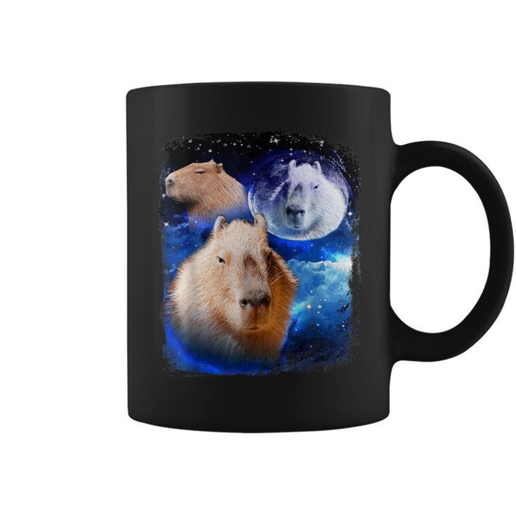 Capybara Meme Moon Capybaras Vintage Kawaii Coffee Mug
