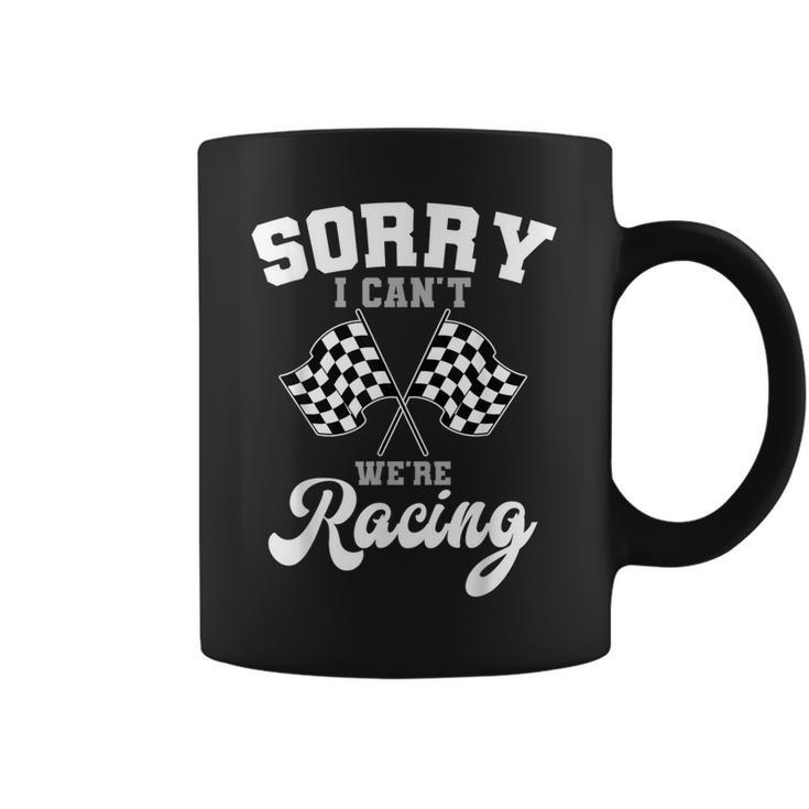 Car Racing Finish Line Automobile Sport Racer Checkered Flag Coffee Mug