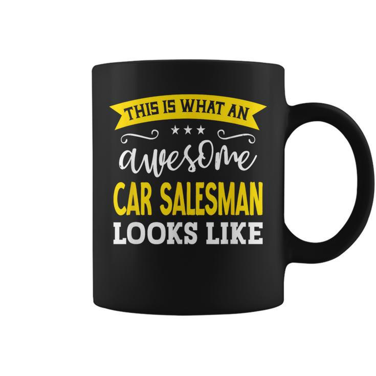 Car Salesman Job Title Employee Worker Car Salesman Coffee Mug
