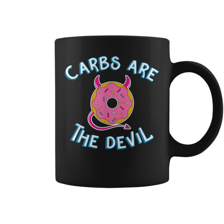 Carbs Are The Devil Donut Diet New Year's Resolution Coffee Mug