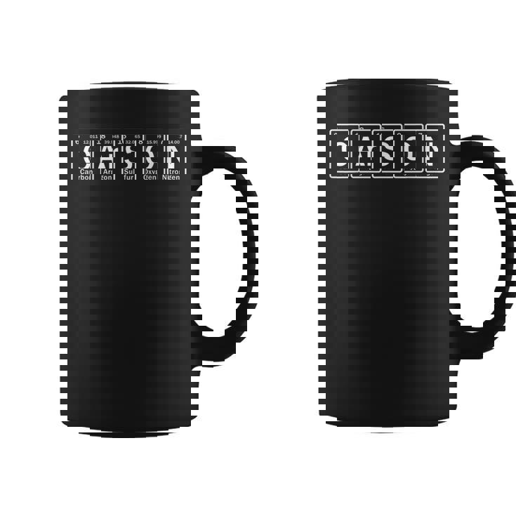 Carson Name Personalized In Periodic Table Elements Coffee Mug