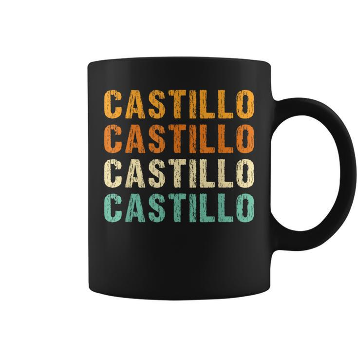Castillo Last Name Family Reunion Surname Personalized Coffee Mug