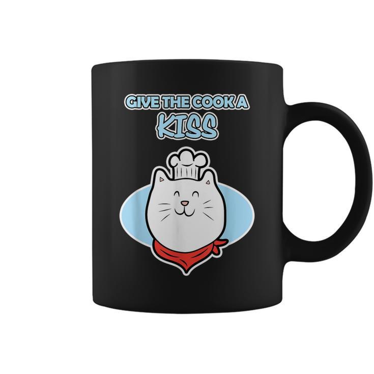 Cat Chef Cook For And Give The Cook A Kiss Coffee Mug